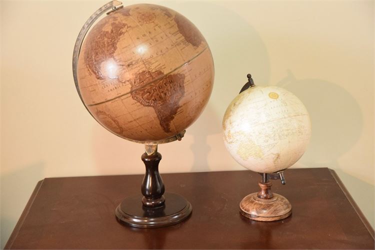 Two (2) Decorative Globes