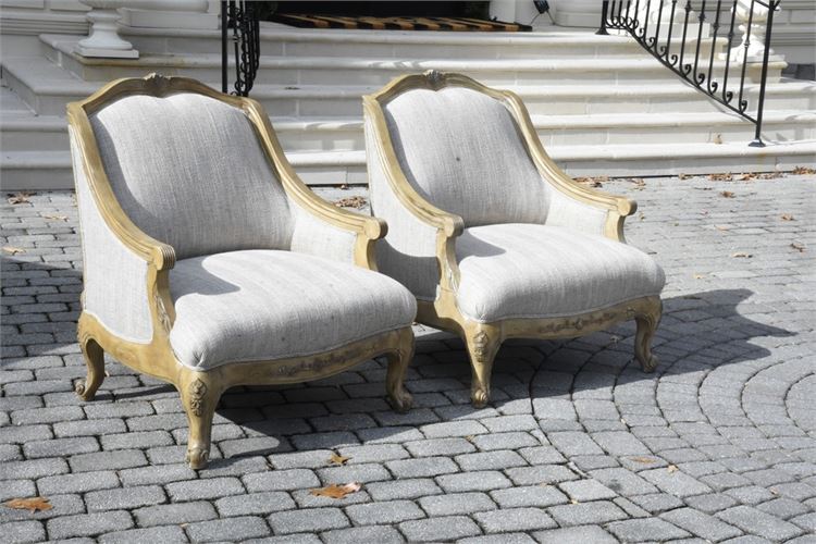 Pair French Style Club Chair