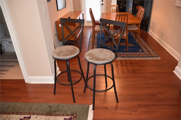 Two (2) Contemporary Stools