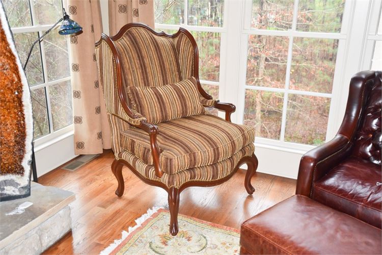 French Style Upholstered Wing Chair