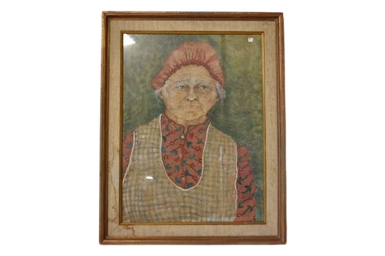 Framed Portrait Of An Elder