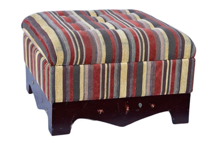 Tufted and Upholstered Storage Ottoman