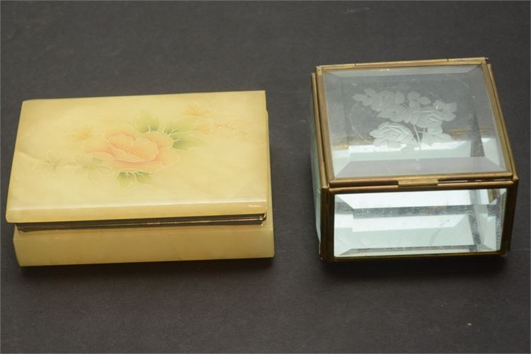 Two (2) Vintage Jewelry Boxes