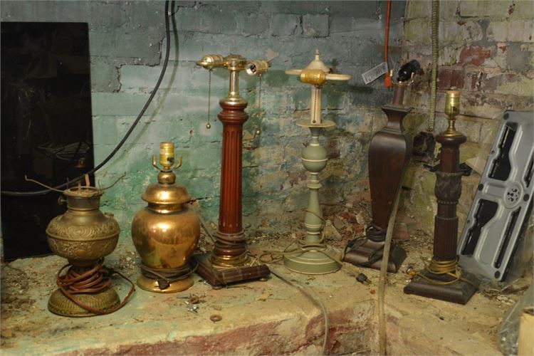 Group Vintage Table Lamps