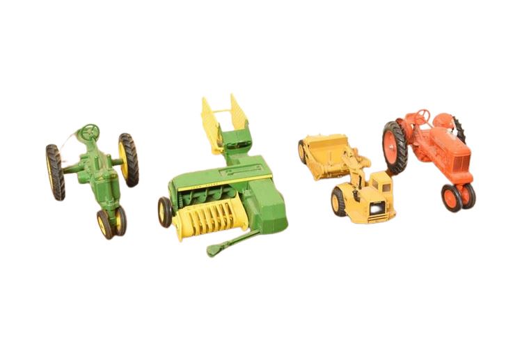 Group Vintage Heavy Equipment Toys