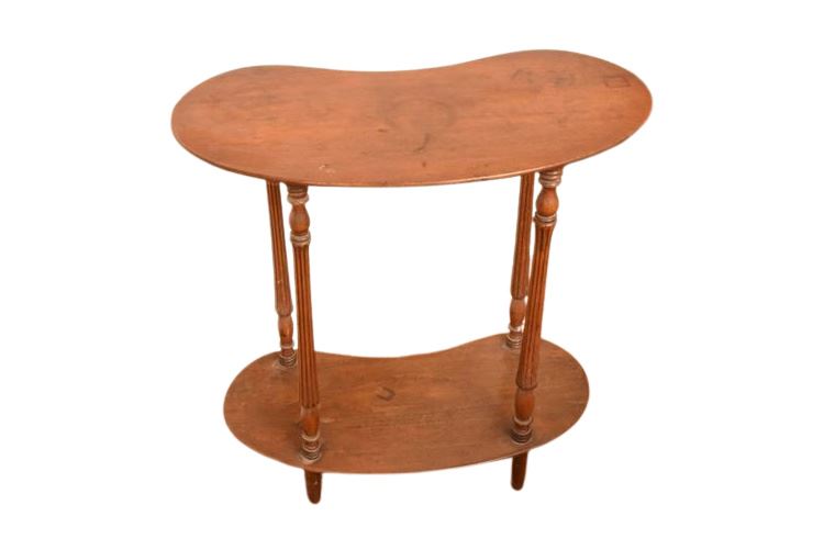 Vintage Kidney Shaped Console Table