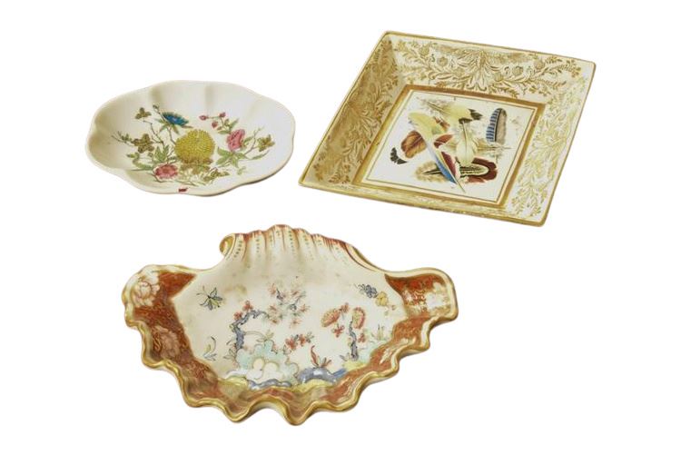Three (3) Decorative Porcelain Dishes