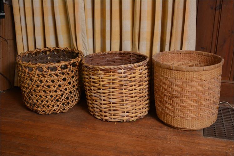 Three (3) Woven Baskets
