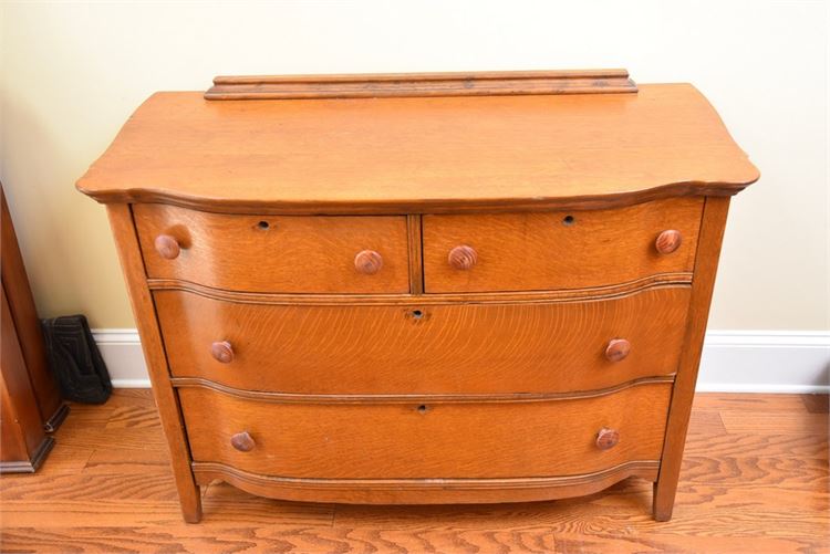 Four drawer, country kitchen chest from the 30’s, made of Tiger Oak