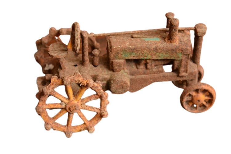 Vintage Cast Iron Tractor Toy