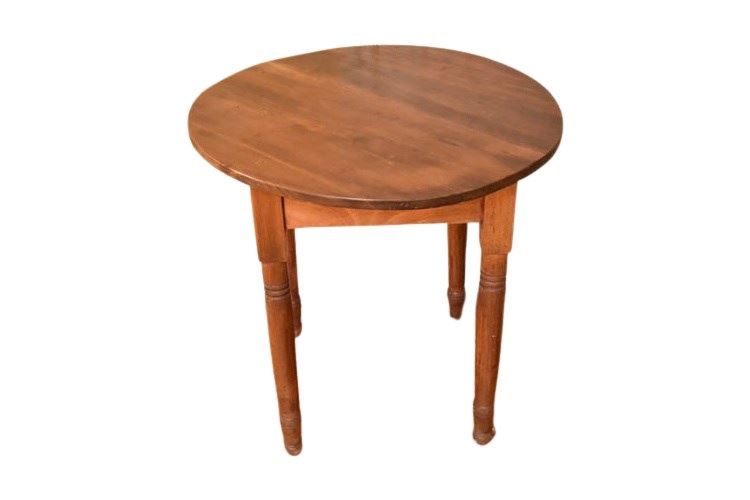Antique round wooden Tavern Table, top believed to be 75+ years older than base.