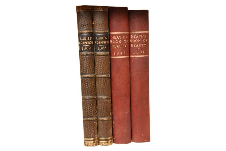 LADIES COMPANION (1862/1863) and HEATH'S BOOK OF BEAUTY (1834/1836)