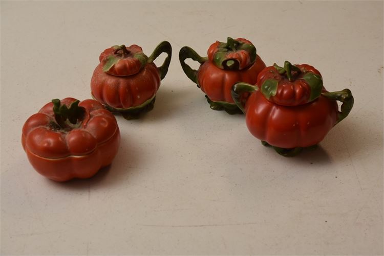 Royal Bayreuth Bavarian Porcelain Figural "Tomato" Tea Set