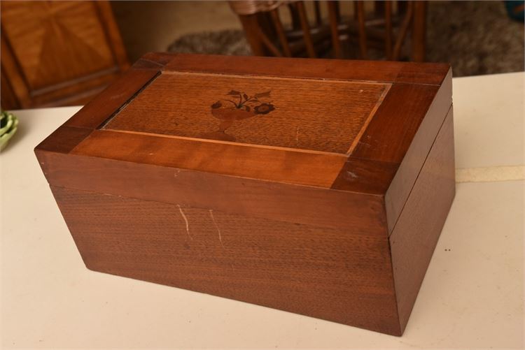 Vintage Wooden Jewelry Box