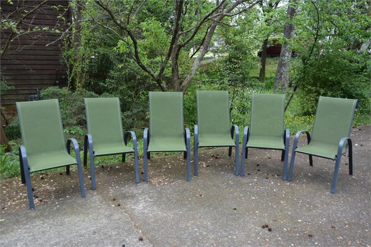 Six (6) Contemporary Outdoor Chairs