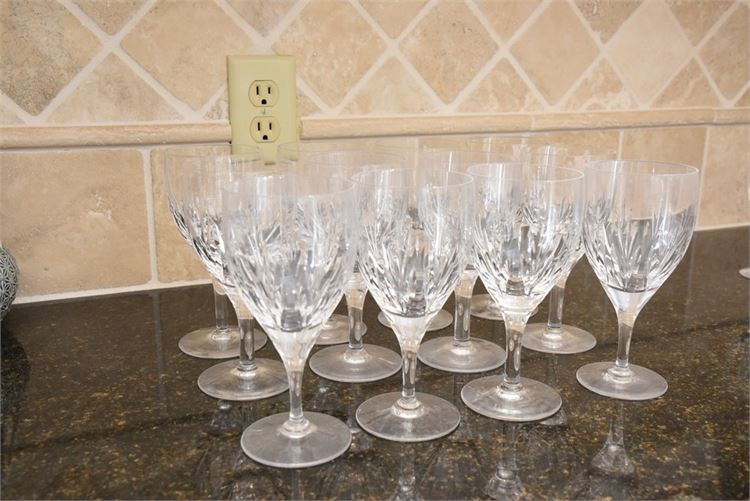 Twelve (12) Stuart ENGLAND Wine Glasses