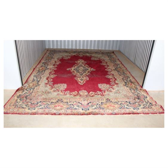 Hand-Knotted Vintage Persian Kerman Rug, 9'x12'