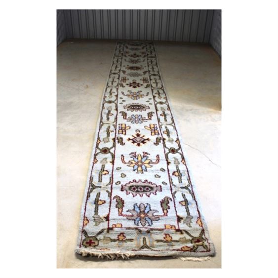 Indian Handmade 100% Wool Oriental Floor Runner Rug