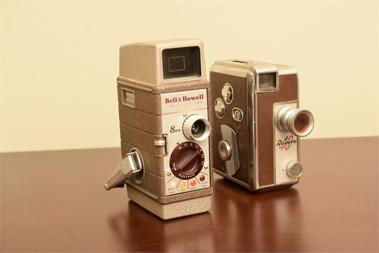 Revere 8 Model 40 Camera & Bell Howell 252 8mm