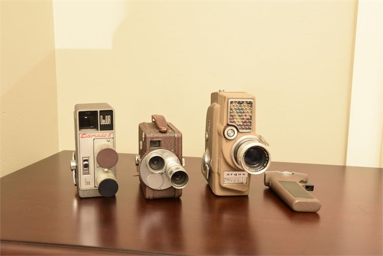 Three (3) Vintage Movie Cameras