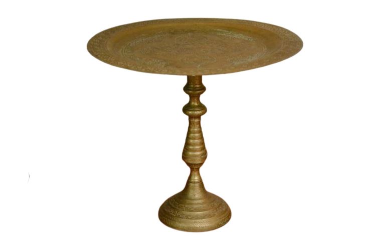 Vintage Brass Tray Table
