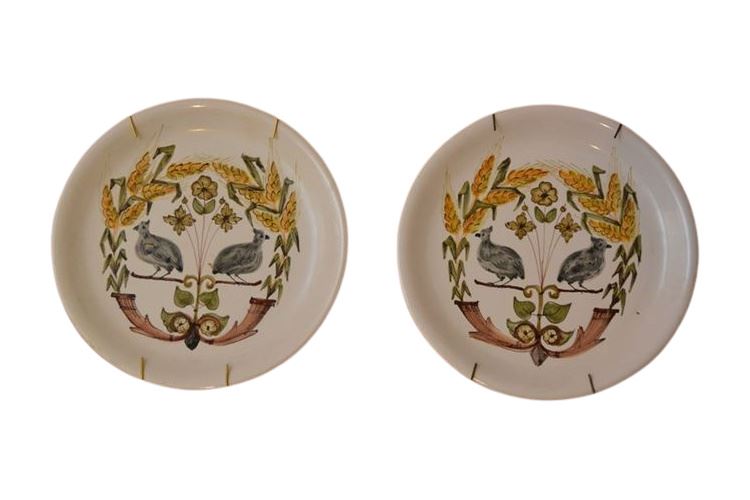 Pair Decorative Plates