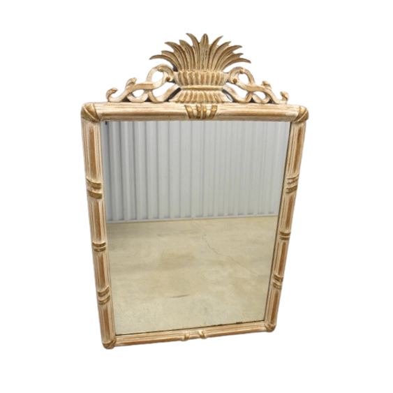 Ethan Allen Large Venetian Distressed Accent Mirror