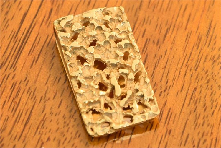 Vintage 14K Yellow Gold Plated Money Clip