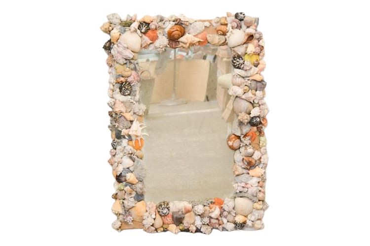 Seashell Framed Wall Mirror