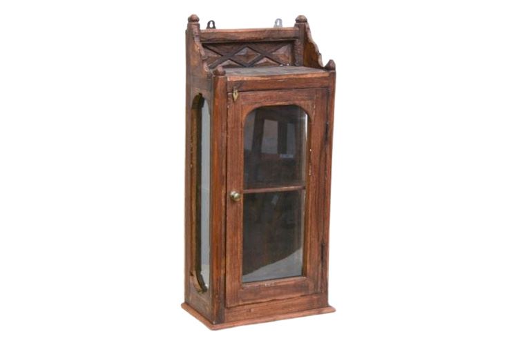 Vintage Wall Mounted Display Cabinet