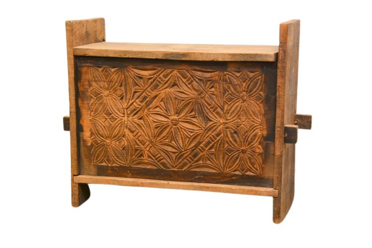 Antique Indian Wooden storage chest/ Trunk