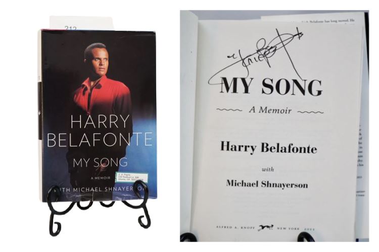 Autographed 1st Edition By Harry Belafonte