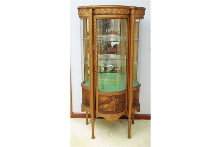 French Triple Curved Display Case