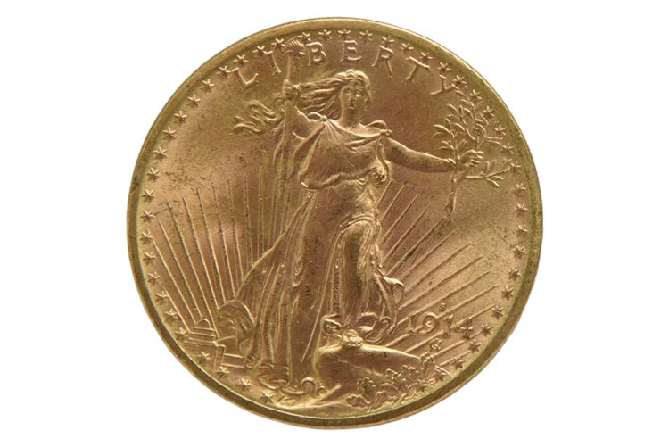 1914 $20 Saint MS-63