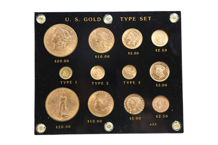 U.S. Gold Type Set 12 Coins