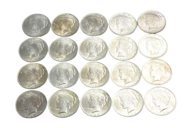 1922 Twenty (20) Liberty Head Silver Dollars