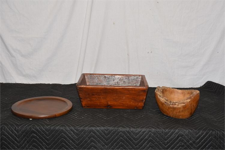 Three (3) Wooden Objects