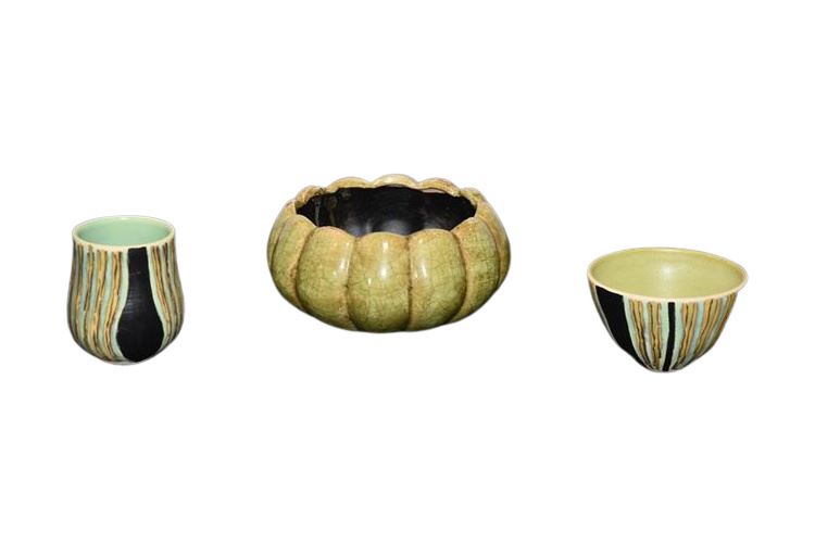 Three (3) Pottery Vases