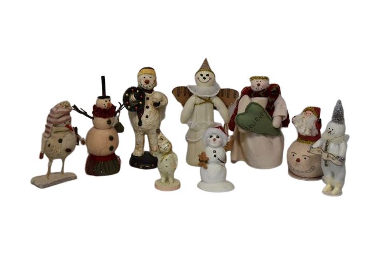 Collection Of Snowman Figures