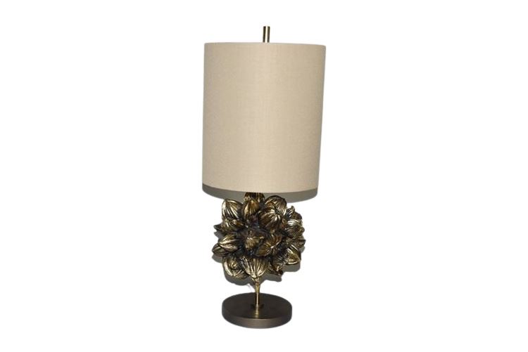 Figural Floral Table Lamp