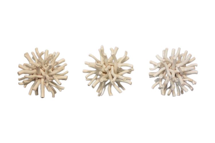 Three (3) Coral Spheres