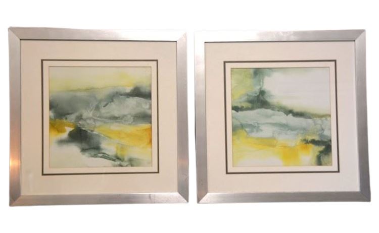 Pair Abstract Artworks
