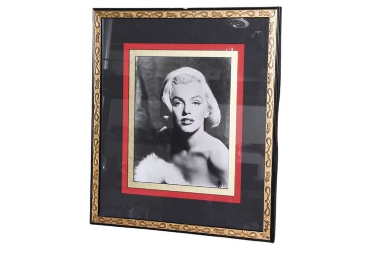 Marilyn Monroe - Frank Powolny Photograph in blk/gold frame Reproduction