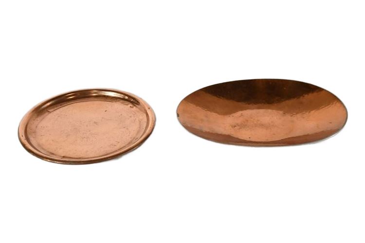 Two (2) Copper Dishes