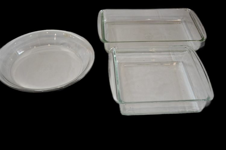 Three (3) Glass Baking Dishes