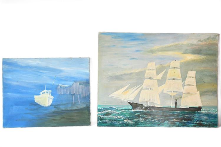 Two (2) Nautical Artworks