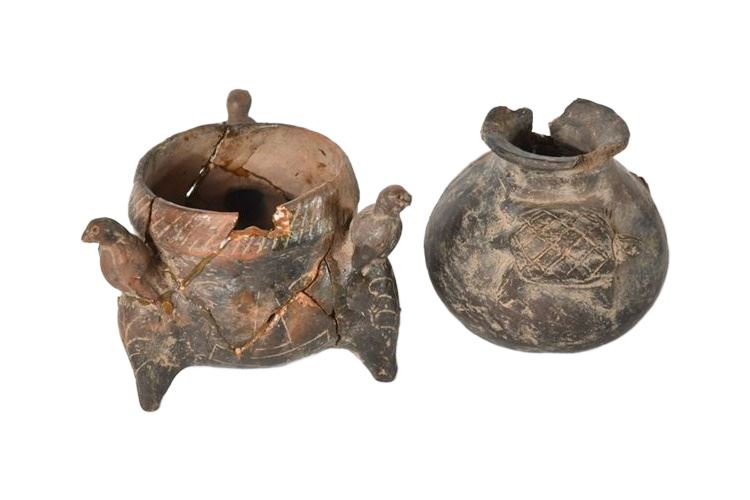 Two (2) Antique Pots