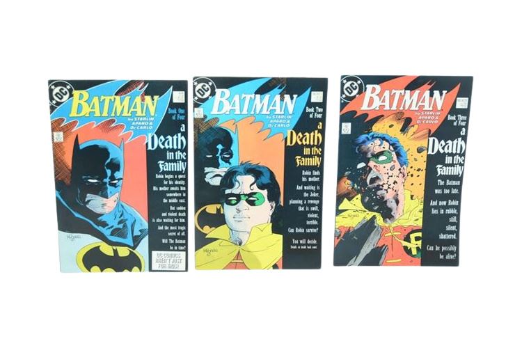 1988 AND 1989 BATMAN DEATH IN THE FAMILY DC COMICS #426, 427, 428,