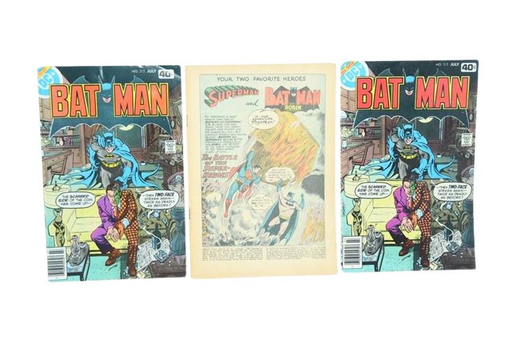 1979 BATMAN DC COMICS #313,  1958 WORLD'S FINEST DC COMICS #95