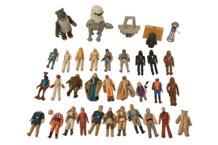 Group Vintage Star Wars Figures